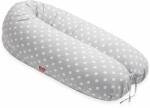 Scamp Perna Perna Scamp 3 in 1 pentru gravide, alaptat, bebelusi, 150 cm, Grey White Dots (PG168)