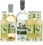 Edinburgh Gin Dry gin (0, 7L / 43%) + Elderflower ginlikőr (0, 5L / 20%) + 4 db J. Gasco Lemonade (4X0, 2L) - goodspirit