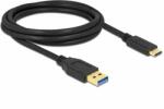 Delock Cablu Delock SuperSpeed , USB-A tata - USB-C tata, (USB 3.2 Gen 2), 10 Gbps, 2 m (DELOCK-84004)