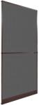 vidaXL Plasă insecte cu balamale pentru uși, maro, 100 x 215 cm (141564) - comfy