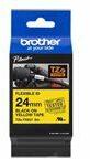 Brother P-Touch TZE-FX651 negru pe galben 24mm (TZEFX651)