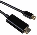VCOM Cablu VCom Mini Display Port M / HDMI M 4K 2160p - CG615L-1.8m-4K Negru (CG615-1.8m-4K-BK)
