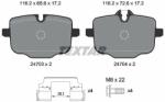 TEXTAR set placute frana, frana disc TEXTAR Q+ 2470303 (2470303)