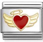 Nomination angyal szív charm - 030207/52