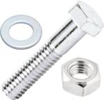 JKH Hatlapfejű Csavar 6x16mm, 4db-os + Anya + Alátét, Inox