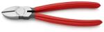 KNIPEX 70 01 180 EAN Oldalcsípőfogók műanyaggal bevonva feketére foszfátozott 180mm (70 01 180 EAN)