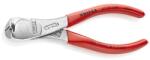 KNIPEX 67 03 140 Erőkímélő homlokcsípőfogók műanyaggal bevonva krómozott 145mm (67 03 140)