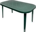 Flair Kerti Asztal 140x80x72 Cm Műanyag Ovális Zöld