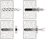 JKH Facsavar 4x40mm Sf + Műanyag Tipli 8mm