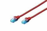 ASSMANN Cat. 5e, U-UTP, 0.5m cabluri de rețea Roşu 0, 5 m Cat5e U/UTP (UTP) (DK-1511-005/R)