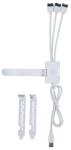 Lian Li USB Хъб LIAN LI PW-U2TPAW, от USB A(м) към 9-pin USB, бял (G89.PW-U2TPAW.00)