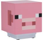 Minecraft Éjszakai lámpa gyerekeknek Minecraft Pig, hanggal, 11 cm, Rózsaszín (PP8748MCF)