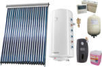SUNSYSTEM Sistem solar presurizat , panou Sunsystem VTC 20 tuburi, Boiler cu 2 serpentine Fornello Optima GCV7/4S 150 litri, controller, vas expansiune, grup pompare, aerisitor 1/2, antigel (Pachet-VTC20)