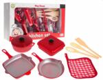 Inlea4Fun Set bucătar pentru copii cu oale și accesorii - Inlea4Fun KITCHEN SET (RA-ZDZ.NF5800A-7) Bucatarie copii