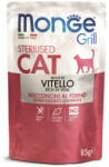 Monge Grill Chunkies Sterilised Cat - Hrana umeda super-premium - Vitel - 85g