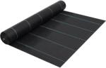 vidaXL fekete PP talajtakaró szőnyeg 2 x 10 m (313065)