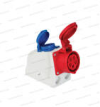 PCE IRA-165 BLUE ipari rögzíthető aljzat 16A 400V 5 pólus + 16A 230V blue dugalj PCE 9215-6 (9215-6)