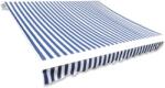 vidaXL kék/fehér vászon napellenző tető 4 x 3 m (a váz nem tartozék) (141011)