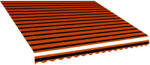 vidaXL narancssárga és barna vászon napellenző tető 400 x 300 cm (145724) - vidaxl