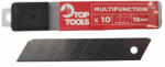 TOP TOOLS Tapétavágó kés, pótpenge (18 mm) (10 db)