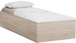  Pat BELLA 90 x 200 cm, stejar sonoma Saltele: Cu saltele Deluxe 10 cm, Somiera pat: Cu lamele drepte