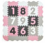 Milly Mally Habszivacs puzzle szőnyeg Milly Mally Jolly 3x3 Digits Pink Grey - babyboxstore