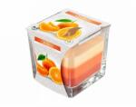 4home Lumânare în sticlă Rainbow Orange, 170 g