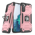 Mgramcases Ring Armor husa pentru Samsung Galaxy S22, roz