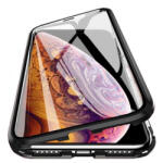 Mgramcases Magnetic Full Body Glass magnetica husa pentru iPhone 13 Pro Max, negru