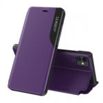 Mgramcases Eco Leather View husa pentru iPhone 13, violet