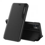 Mgramcases Eco Leather View husa pentru iPhone 13 Pro Max, negru