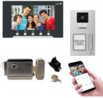 Mentor Kit Interfon Video 1 familie wireless WiFi IP65 2MP 7 inch Color 3in1 2 fire Mentor SYKT018