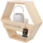 KOTARBAU Raft din lemn pentru plante pe perete (P792) Raft