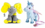  JOJOY® Interaktiv játékok, FLAPSY sárga elefánt és ROXY kék egyszarvú, puha plüss és pamut anyag - FLOXY 2