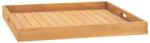 vidaXL Tavă pentru servit, 70x70 cm, lemn masiv de tec (315459) Tava