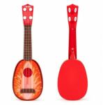 ECOTOYS Chitara ukulele pentru copii cu 4 corzi Ecotoys MJ030 - Capsuna (EDIMJ030STRAWBERRY) - babyneeds Instrument muzical de jucarie