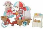 Epoch di Fantasia srl Sylvanian Families - Set Stand Tricicleta pentru Popcorn (SF5653) Figurina