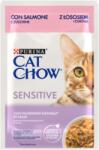 PURINA CAT CHOW SENSITIVE, Somon si Dovlecei, hrana umeda pentru pisici 1x85 g