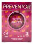  3 Prezervative Preventor Tutti Frutti, Premium Latex, Aroma Mix Fructe