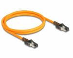 Delock Cablu de retea RJ45 Cat. 6A S/FTP T-T cu port finder Self Tracing USB-C 1m Orange, Delock 80405 (80405)