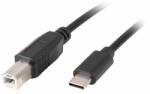 Lanberg Cablu Lanberg USB-C (M) -> Cablu de ferita USB-B (M) 2.0 1, 8 m, negru (CA-USBA-14CC-0018-BK)