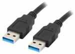Lanberg Cablu Lanberg USB-A (M) -> cablu USB-A (M) 3.0 0, 5 m, negru (CA-USBA-30CU-0005-BK)