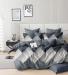 Sendia Lenjerie de pat 3 piese, 140x200 cm, albastra cu model Lenjerie de pat