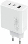  maXlife MXTC-07-45ACC PD QC töltő 2x USB-C 1x USB 45W fehér (OEM0101205)