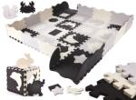 AGA4KIDS kontrasztos hab puzzle 30 x 30 cm, 36 db Fekete-szürke-krémszínű