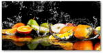  Wallmuralia. hu Akril üveg kép Gyümölcs és víz 125x50 cm 2 fogantyú