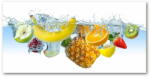  Wallmuralia. hu Akril üveg kép Gyümölcsök víz alatt 125x50 cm 2 fogantyú