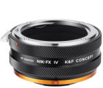  K&F Concept Nikon FUJIFILM PRO Adapter - Fujifilm-X Nikon-F Átalakító, NIK-FX IV PRO