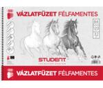 ICO Vázlatfüzet B/4 félfamentes ICO STUDENT 32lap spirálos 120gr lapok