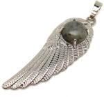 R. M. ékszer Angyalszárny fém medál labradorit 15x45mm (021140)